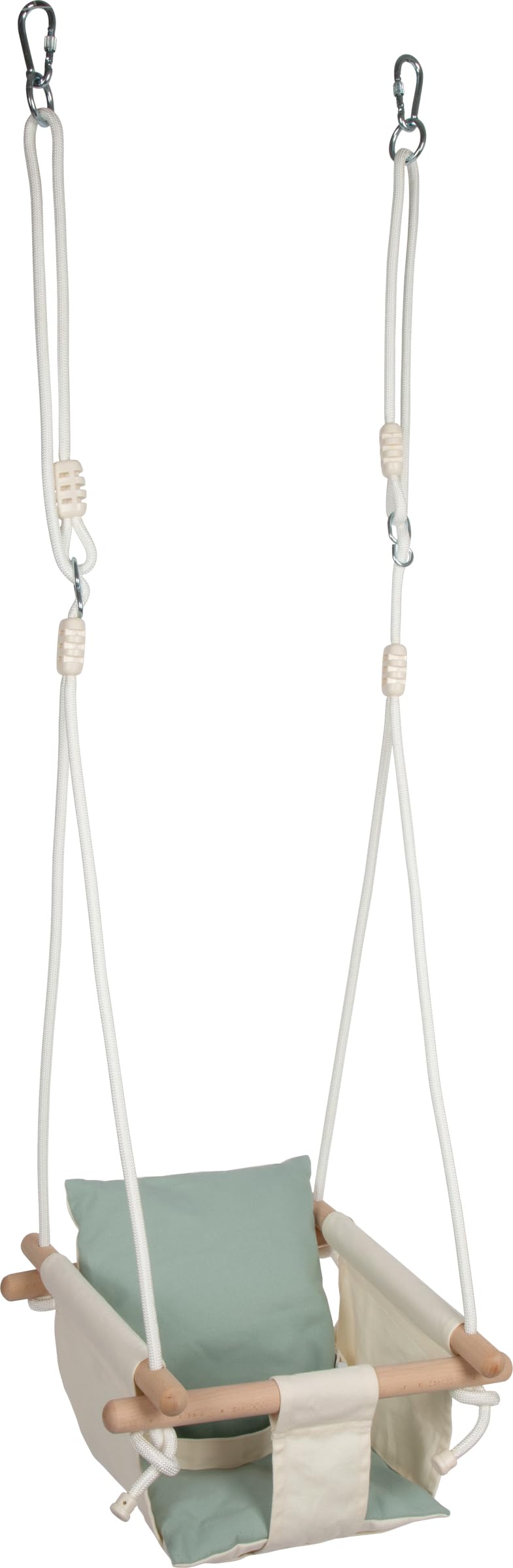 smallfoot 12800 altalena bebè beige con cuscino