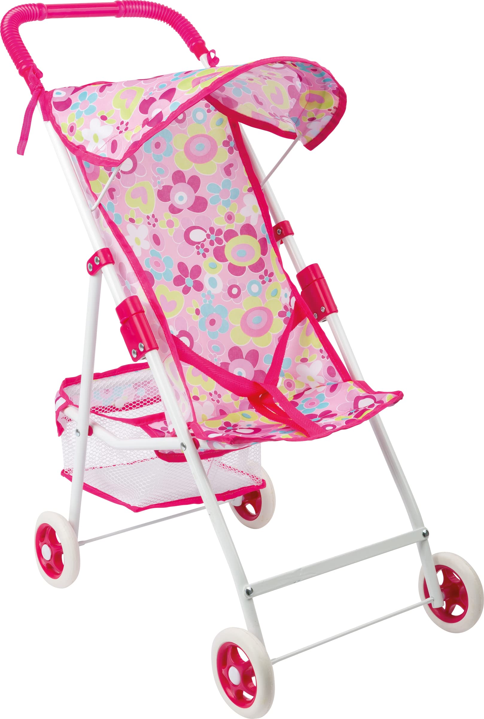 smallfoot 4036 passeggino per bambole pieghevole con cestello