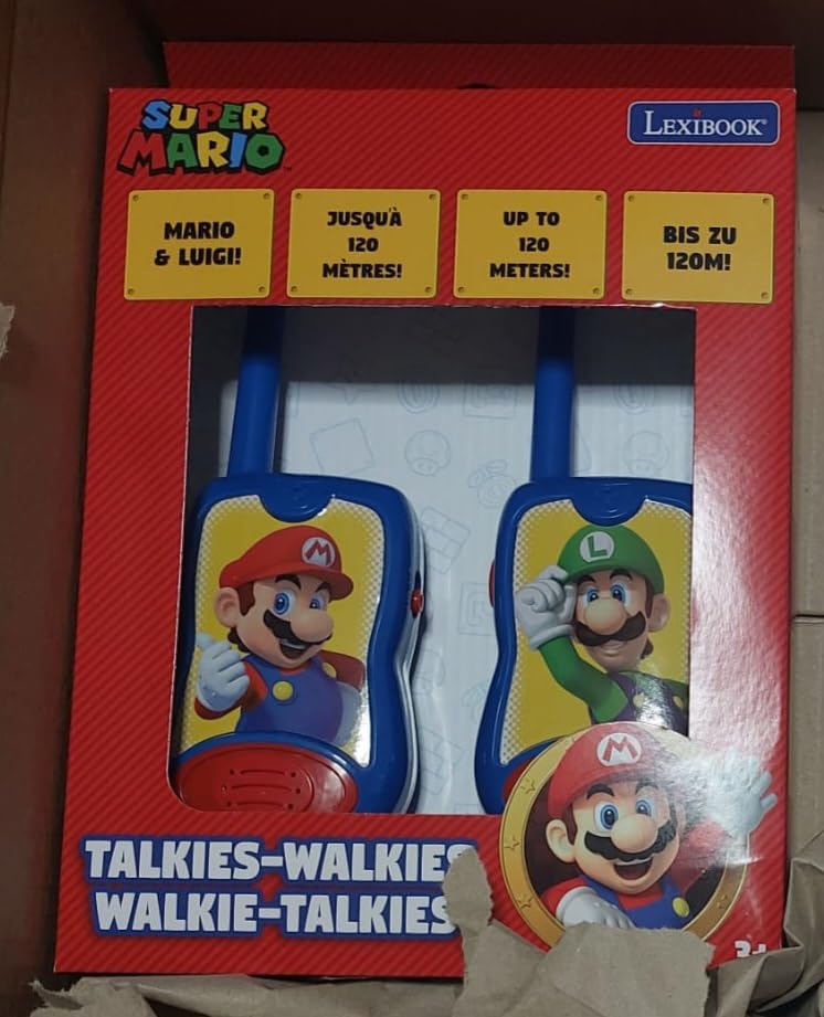 Lexibook Super Mario TW12NI walkie talkie 2 pezzi blu rosso