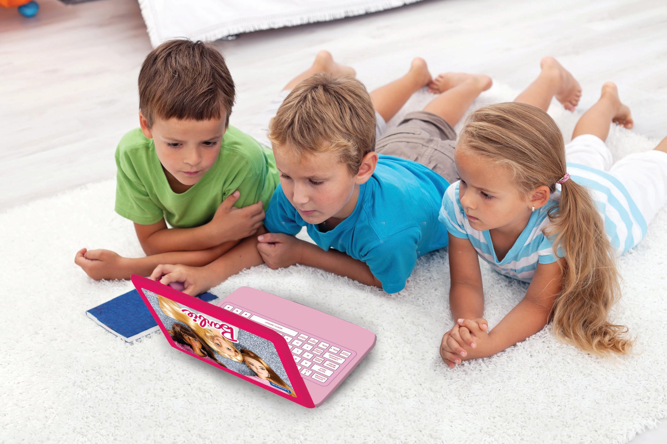 Lexibook Barbie JC598B computer bambini rosa bilingue 124 giochi