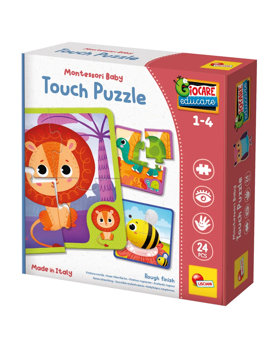 Lisciani Montessori Baby Touch gioco tattile 6 puzzle