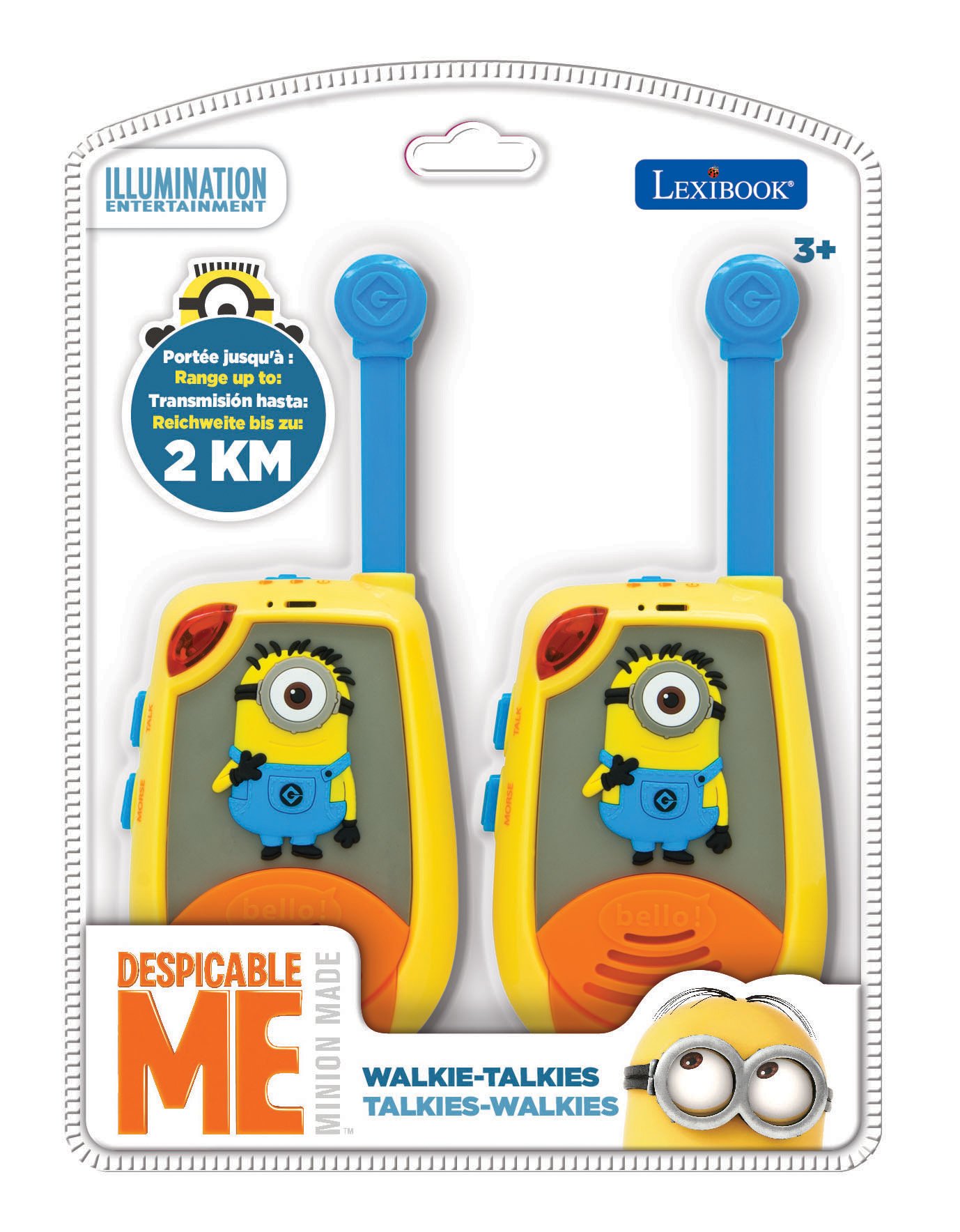 Lexibook TW25DES Minions walkie talkie Cattivissimo Me 2 km