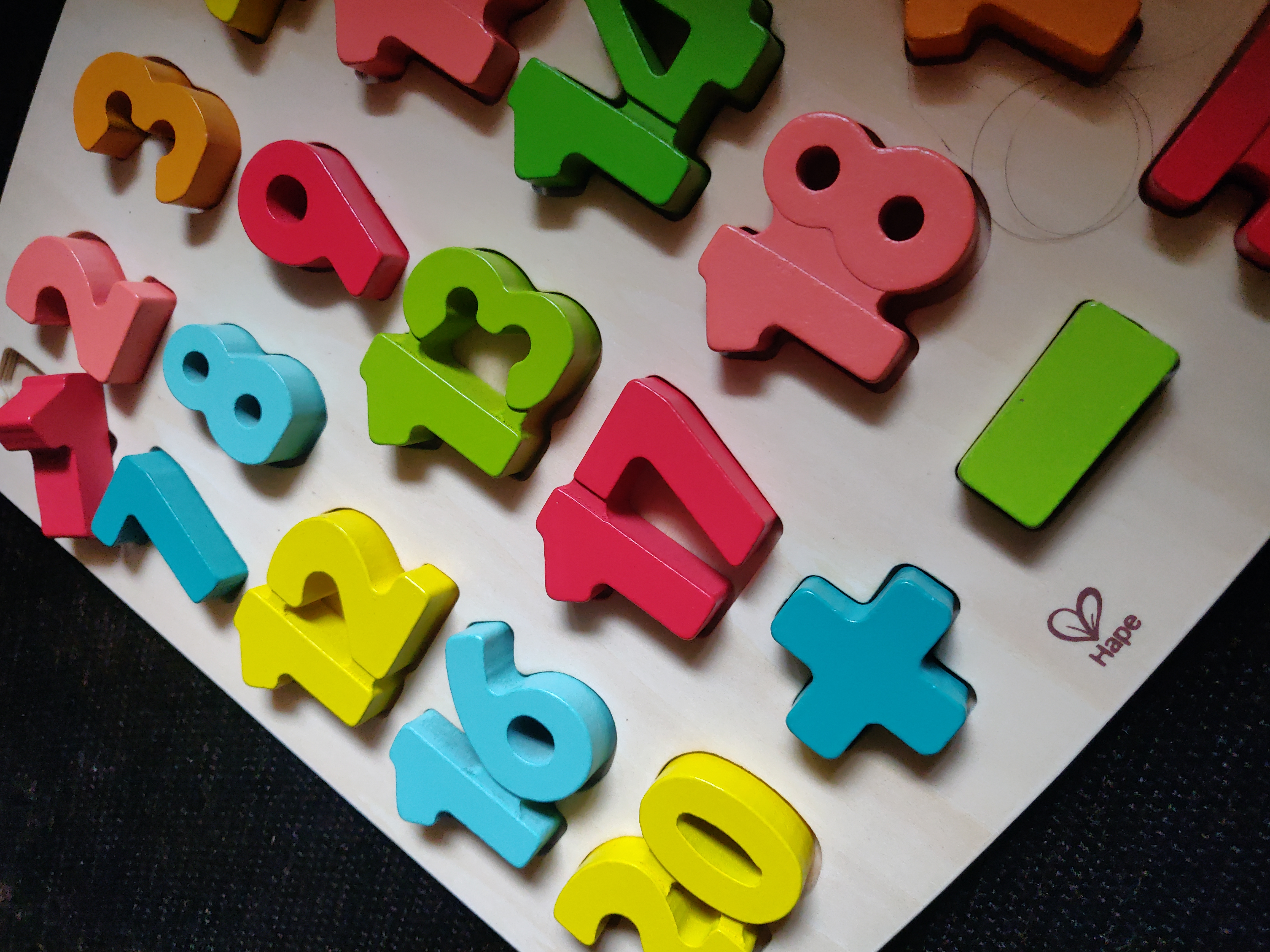 Hape Puzzle Matematico Legno Numeri fino a 20 per Contare