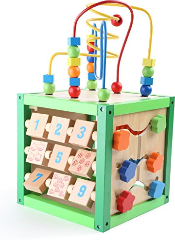 smallfoot Primavera 5886 dado motricità legno 5 lati