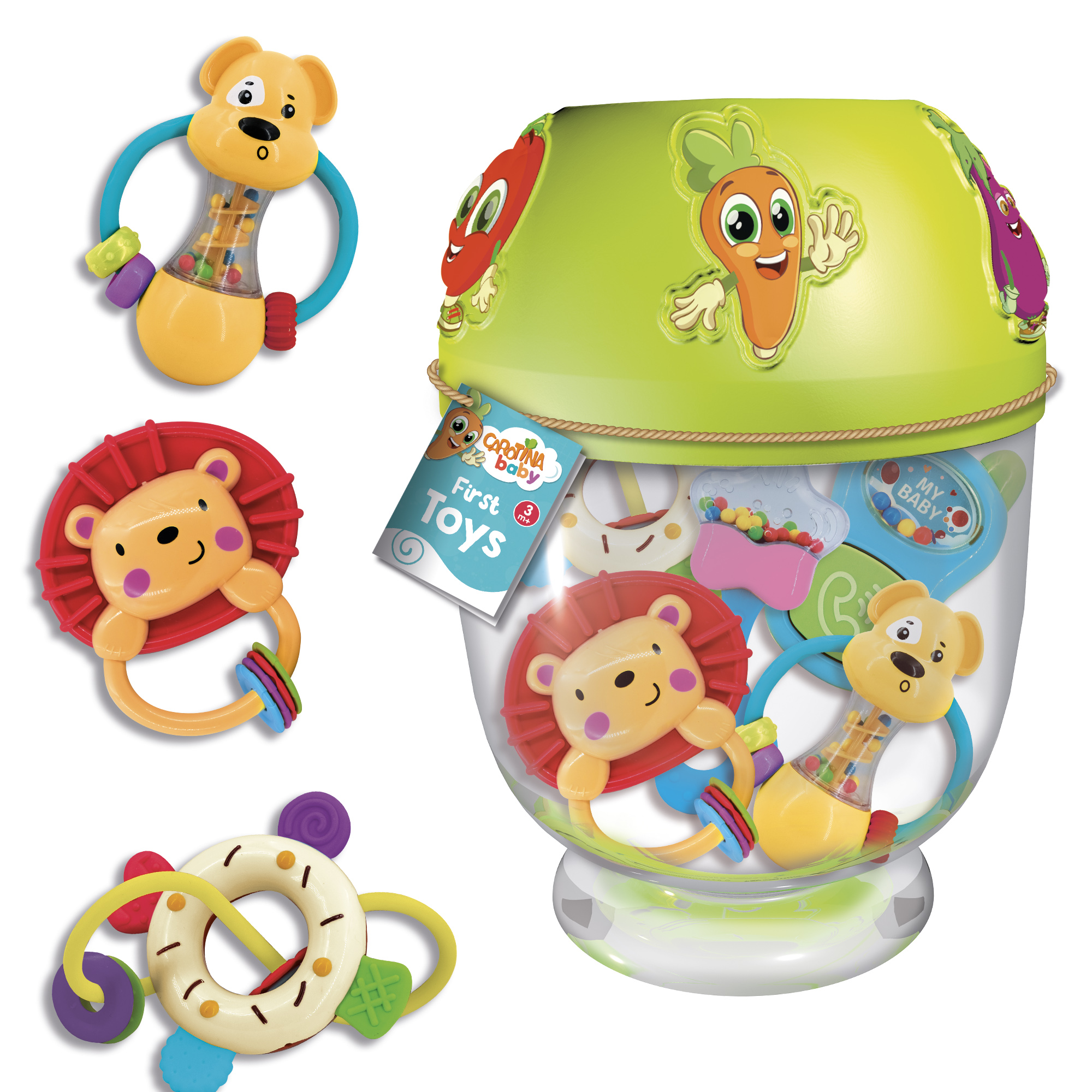 Lisciani Carotina Baby First Toys sensoriali 5 pezzi