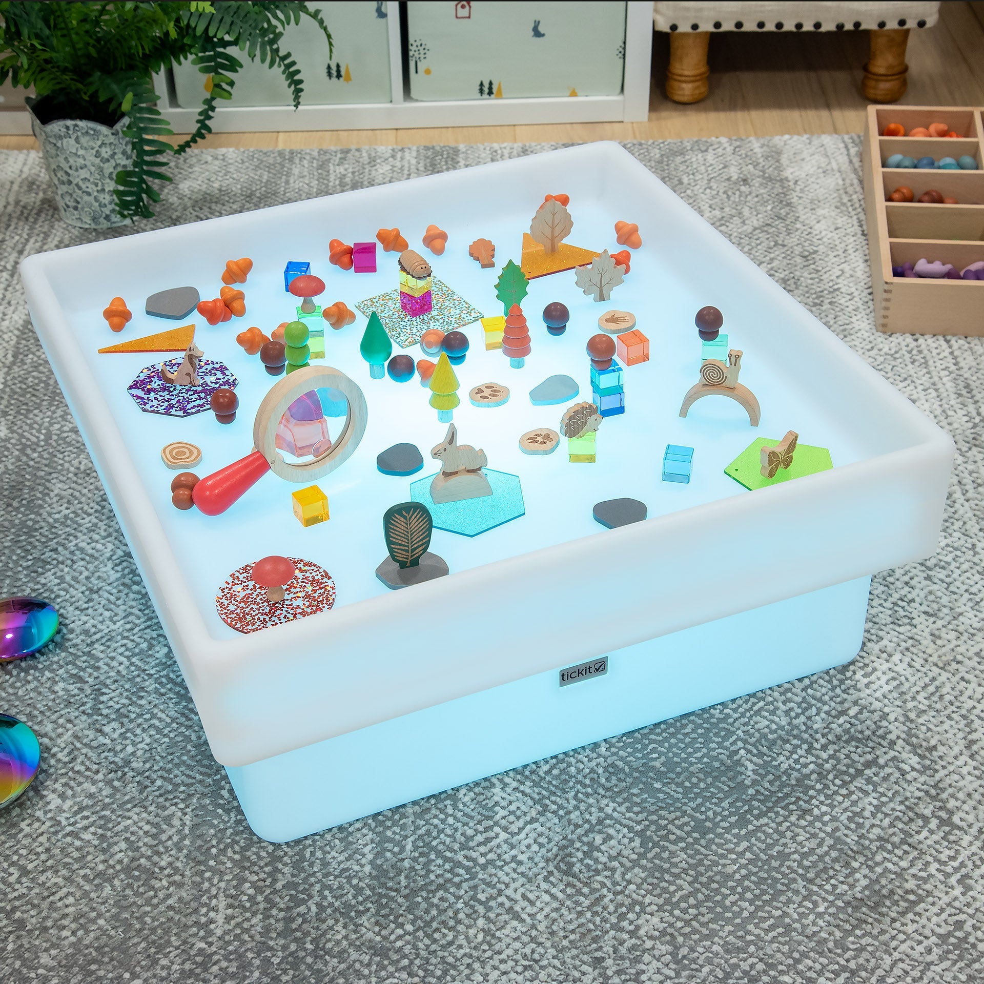 Tickit Discovery Glow Square tavolo luminoso sensoriale