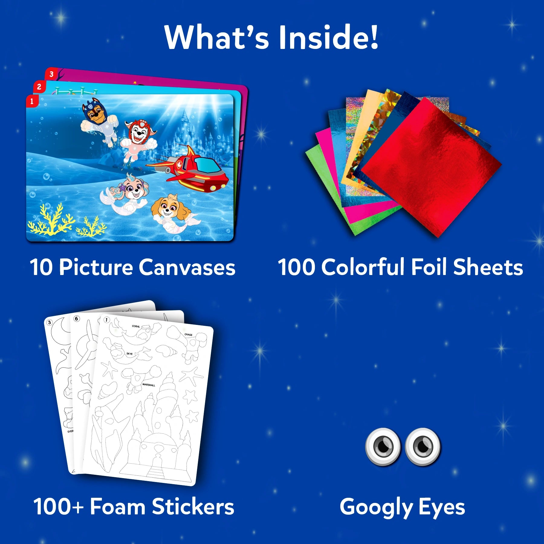 Skillmatics Foil Fun PAW Patrol kit creativo foil 10 scene