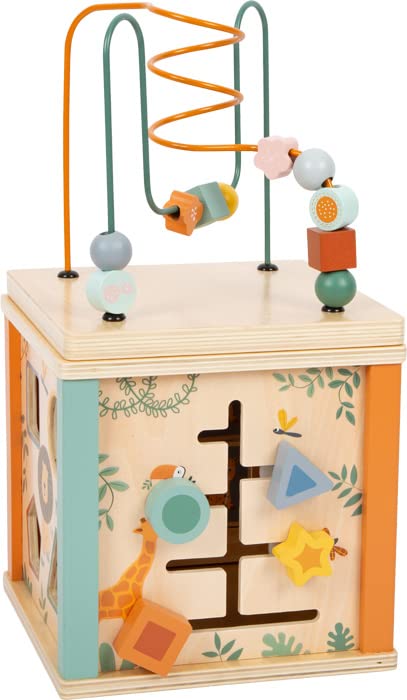 smallfoot Safari 11960 cubo motricità legno da 12 mesi