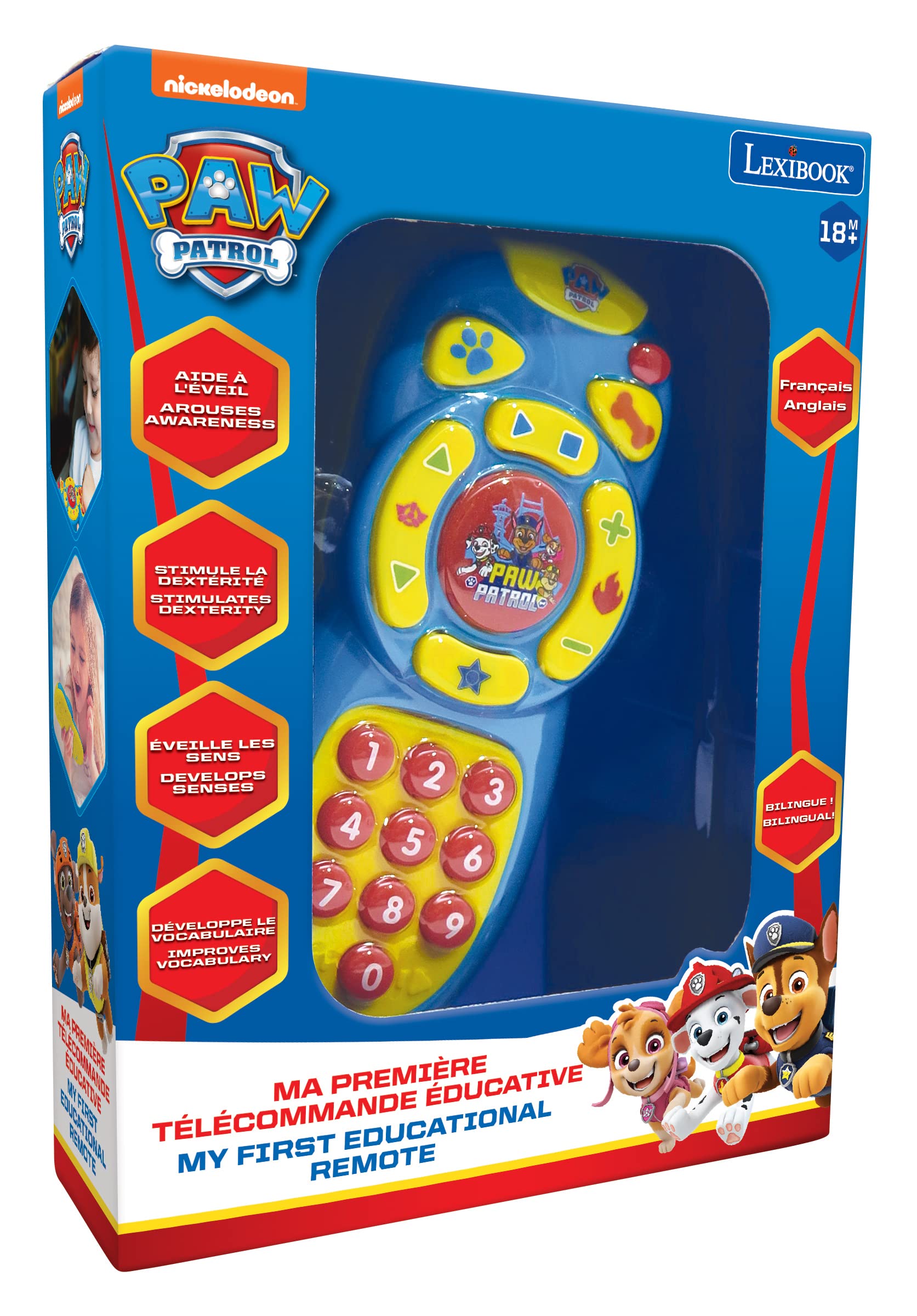 Lexibook Paw Patrol telecomando educativo luci suoni