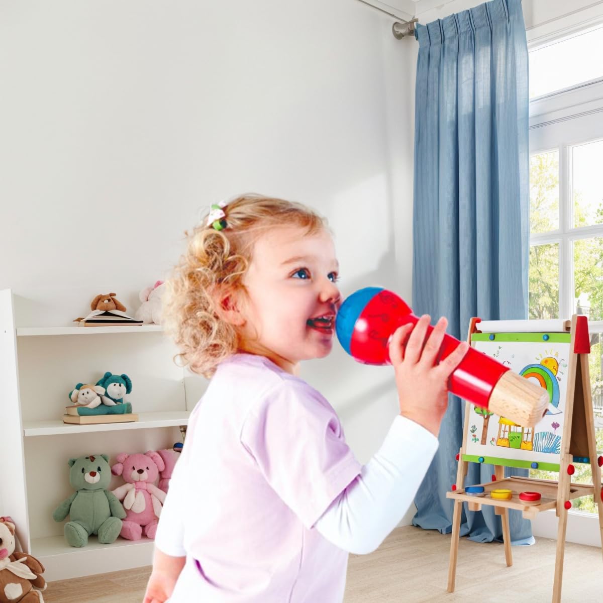 Hape Microfono Eco microfono giocattolo senza batterie
