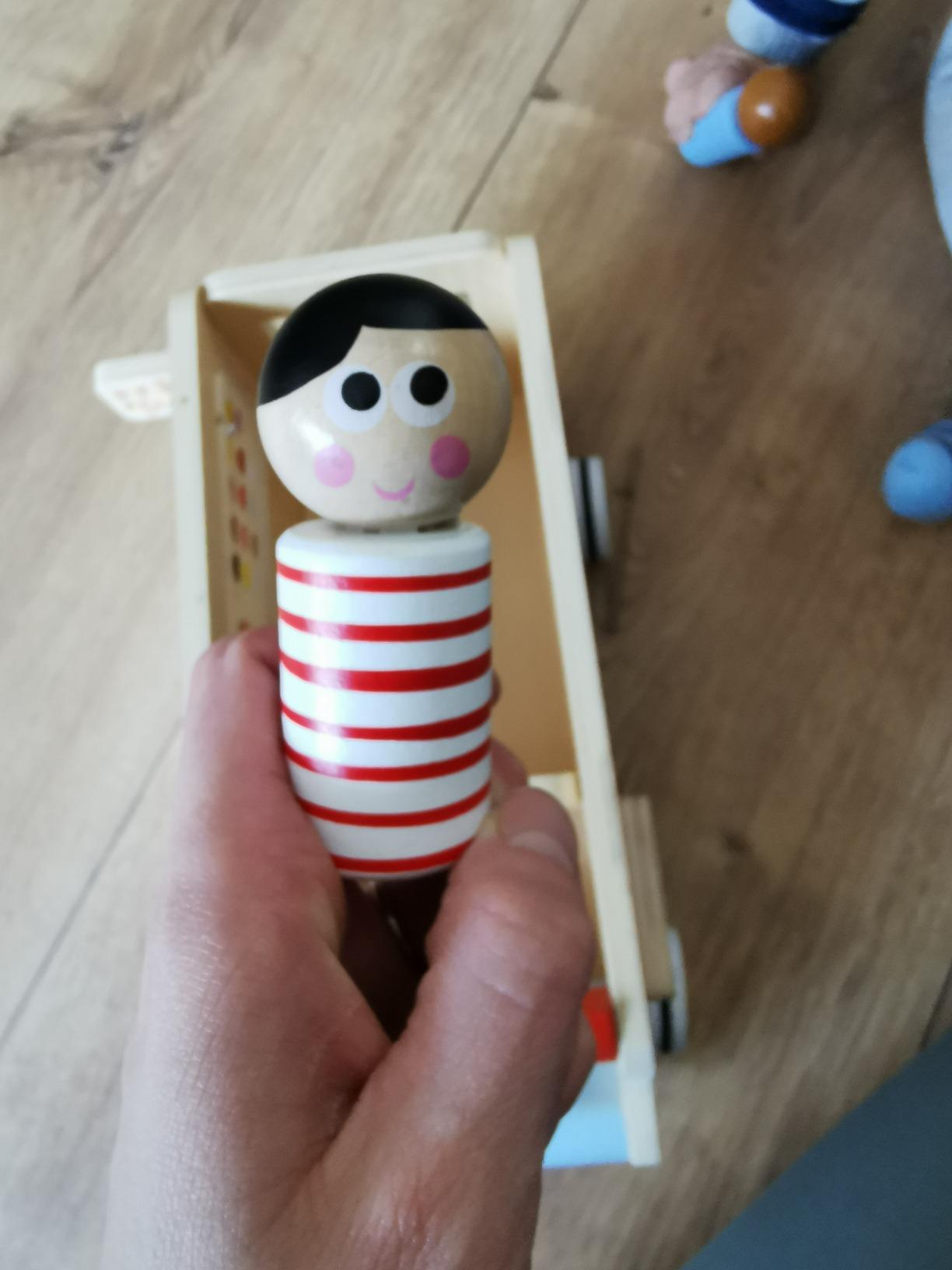 smallfoot 11457 carretto gelati legno con figure 3 anni