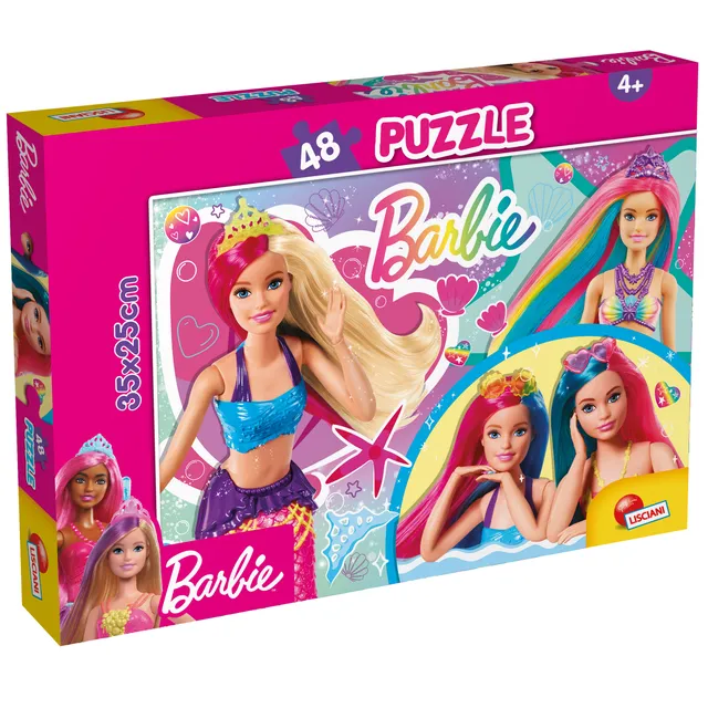 Lisciani Barbie Puzzle M-Plus 48 puzzle 48 pezzi scintillante