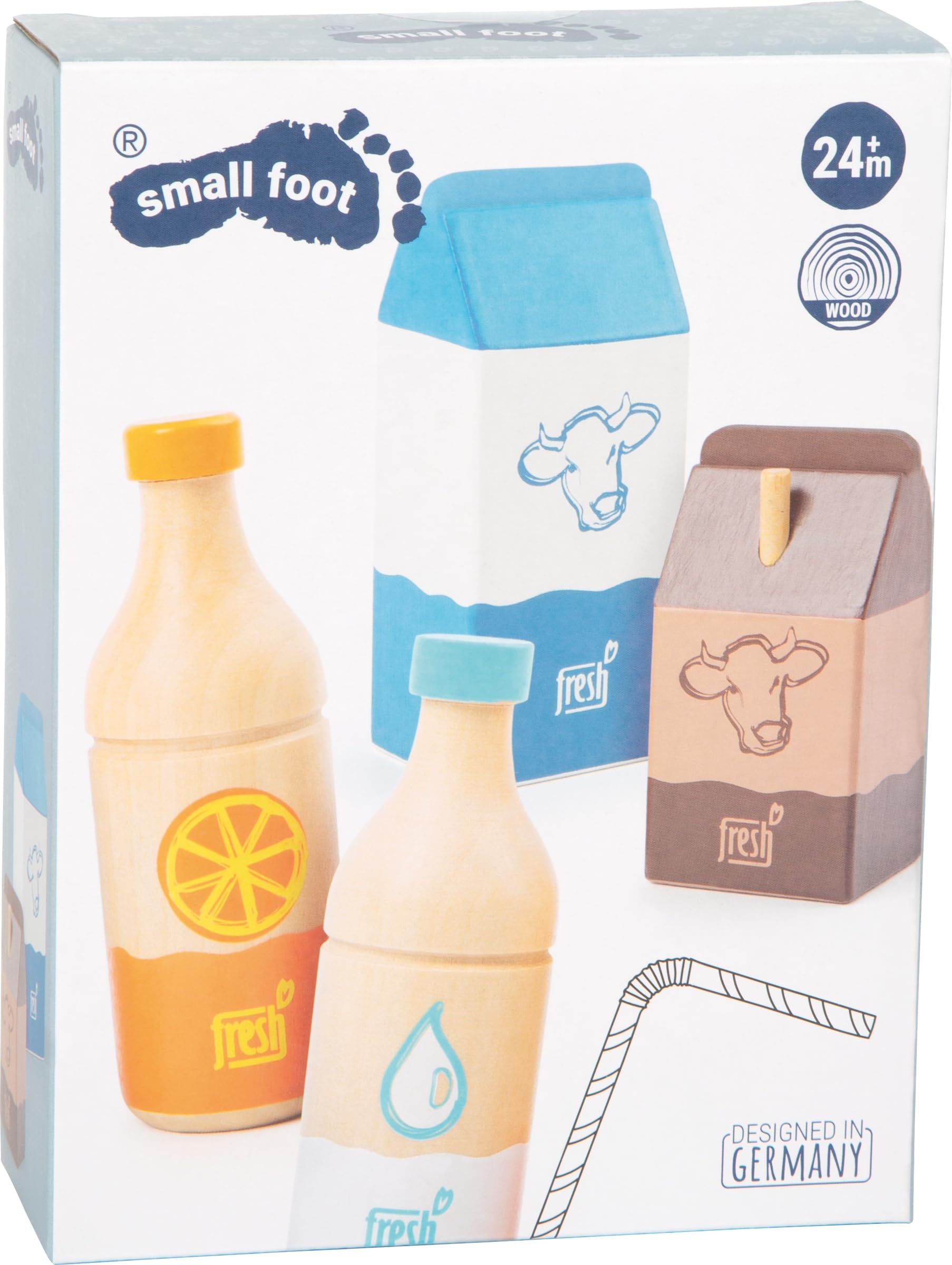 smallfoot fresh set bevande in legno cucina 4 pezzi