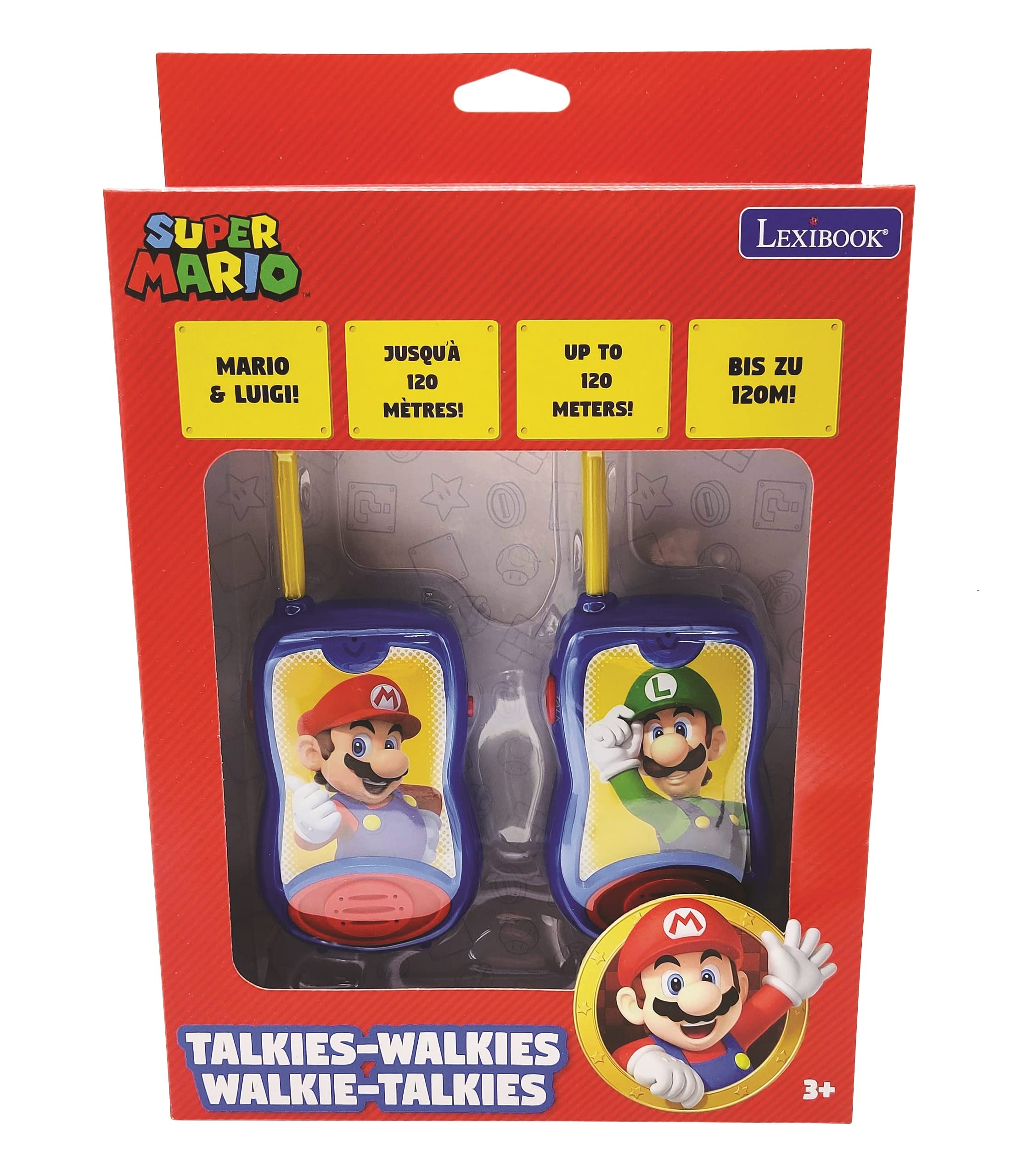 Lexibook Super Mario TW12NI walkie talkie 2 pezzi blu rosso