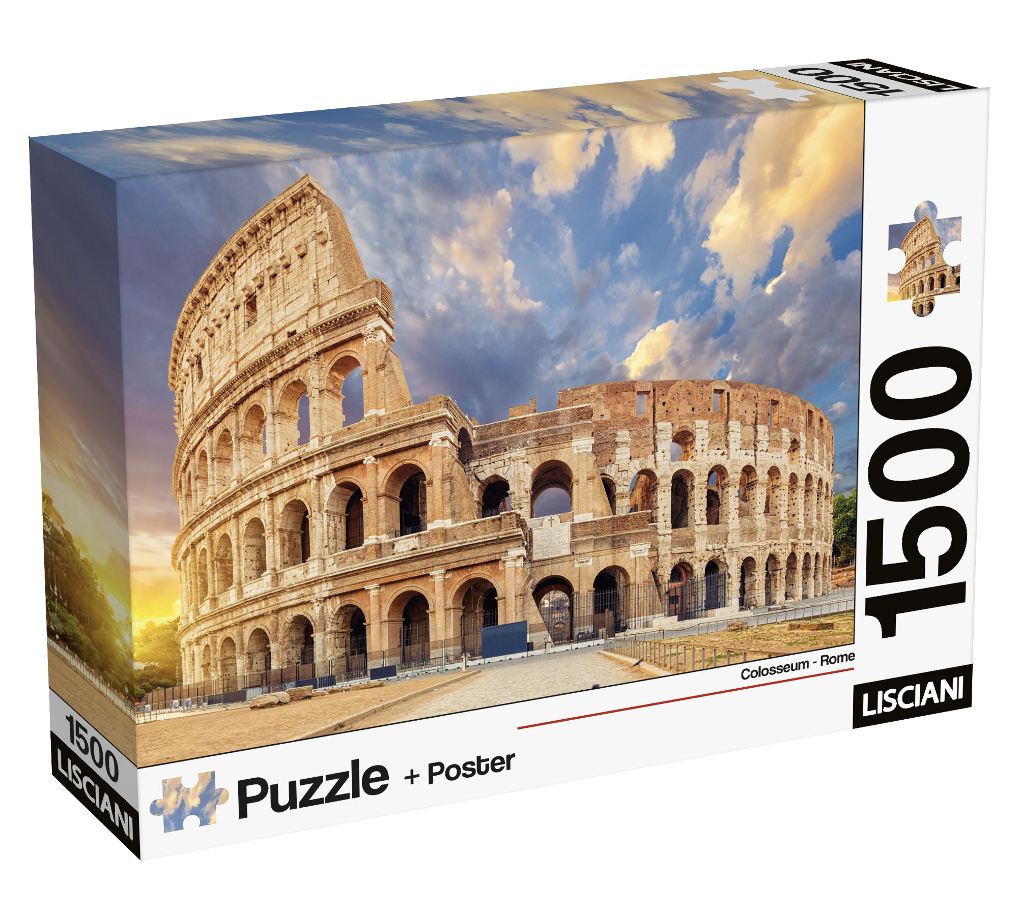Lisciani Puzzle Poster Roma 1500 pezzi per adulti