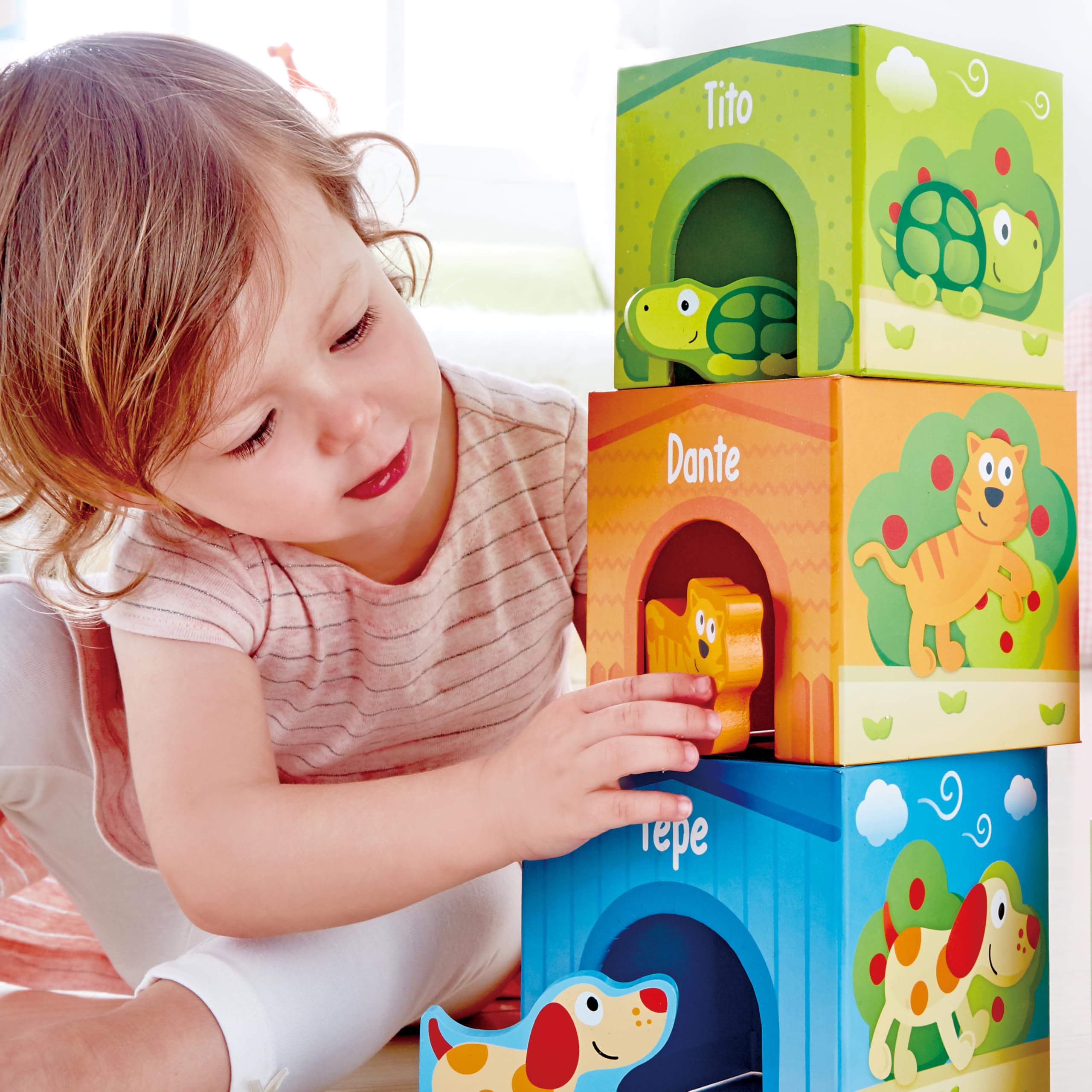 Hape Pepe e i Suoi Amici puzzle 3 in 1 in legno progressivo
