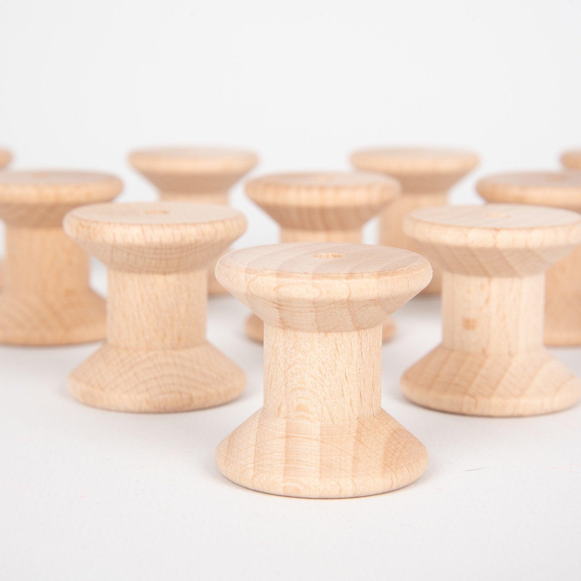 Tickit Natural Wooden Spools rocchetti legno 10 pezzi euristici
