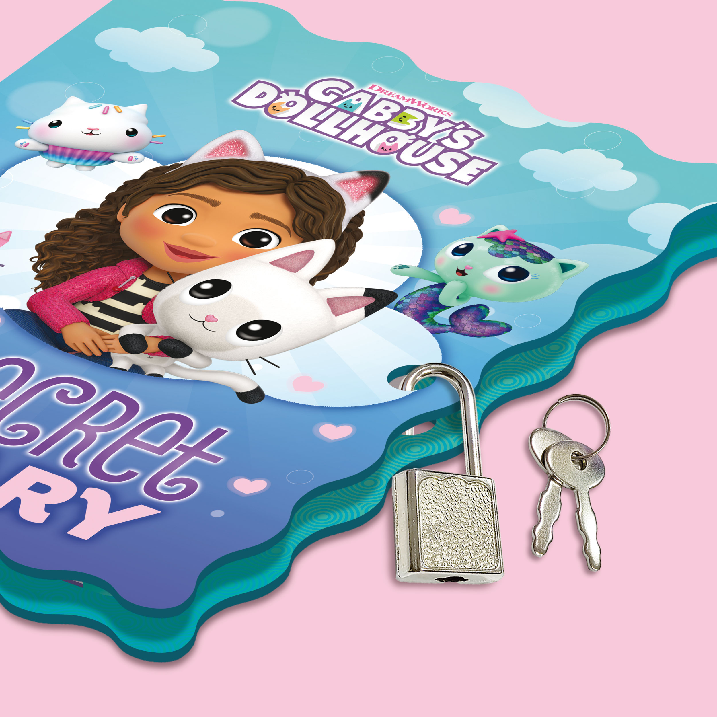 Lisciani Gabby's Dollhouse My Secret Diary diario segreto con lucchetto