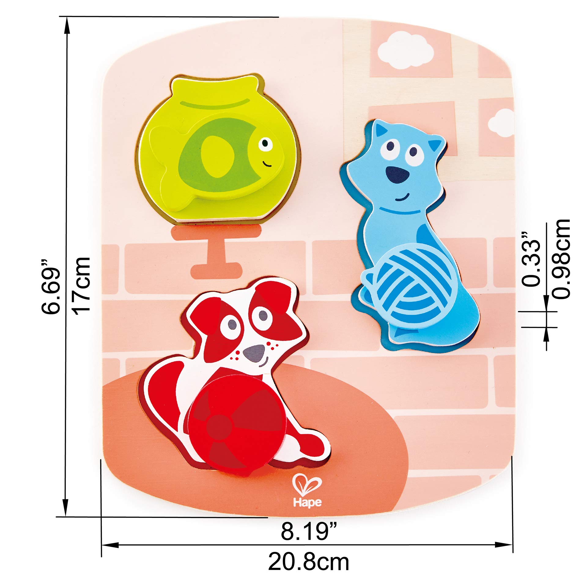 Hape E1610 puzzle legno bambini disegni colorati