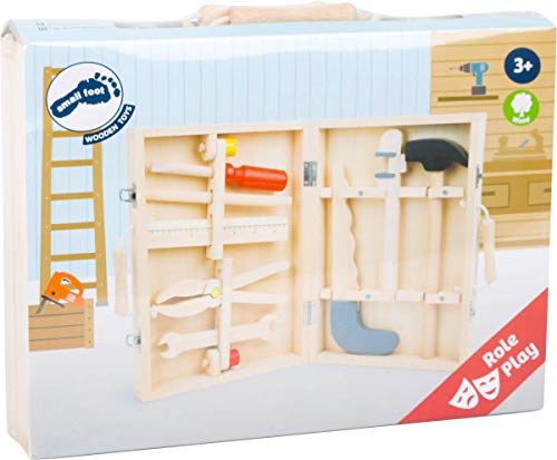 smallfoot Malik 2479 Valigetta Attrezzi Legno 8 Pezzi Bambini