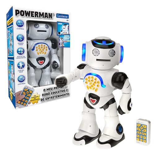 Lexibook Powerman robot educativo bianco luci e suoni