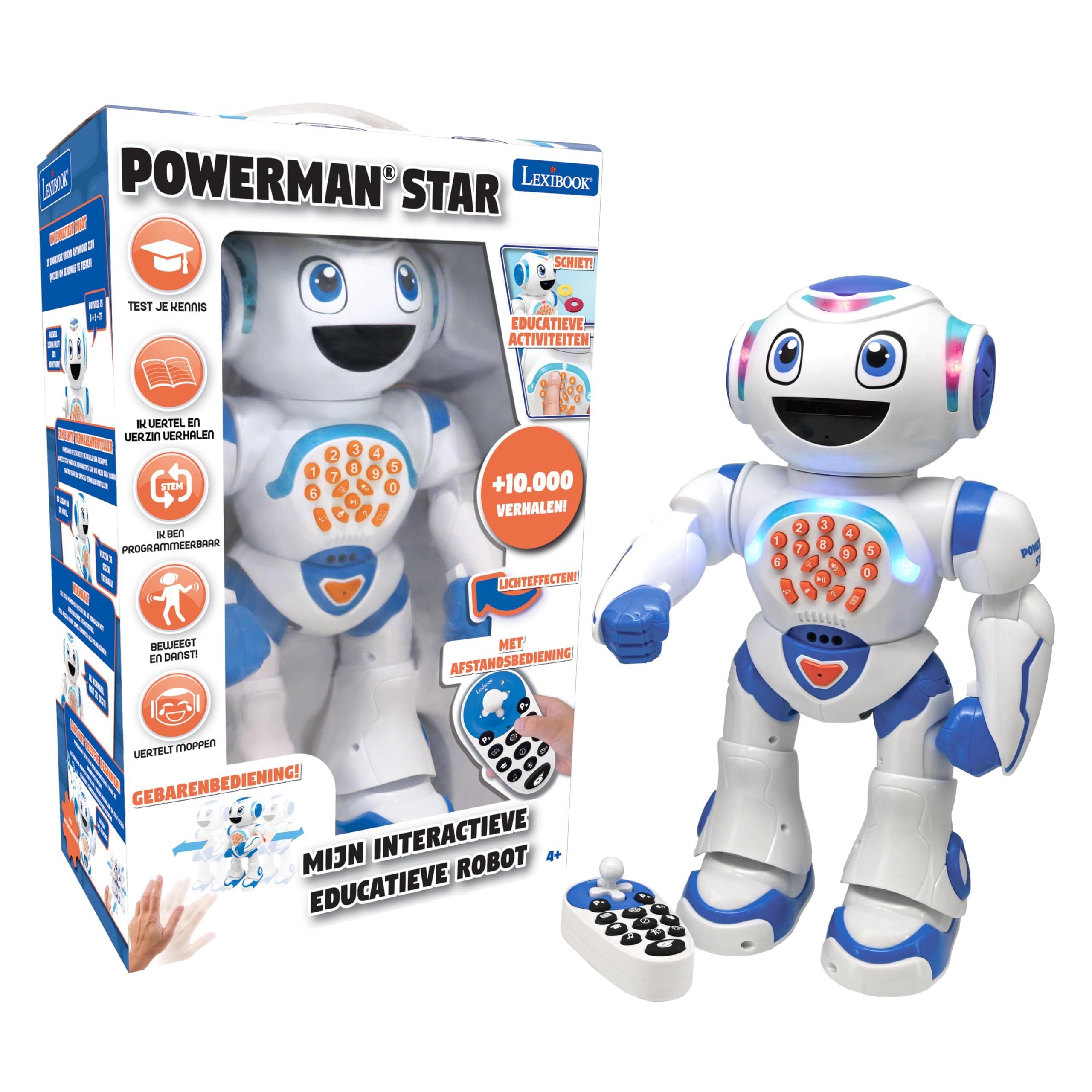 Lexibook Powerman Star robot giocattolo interattivo con telecomando