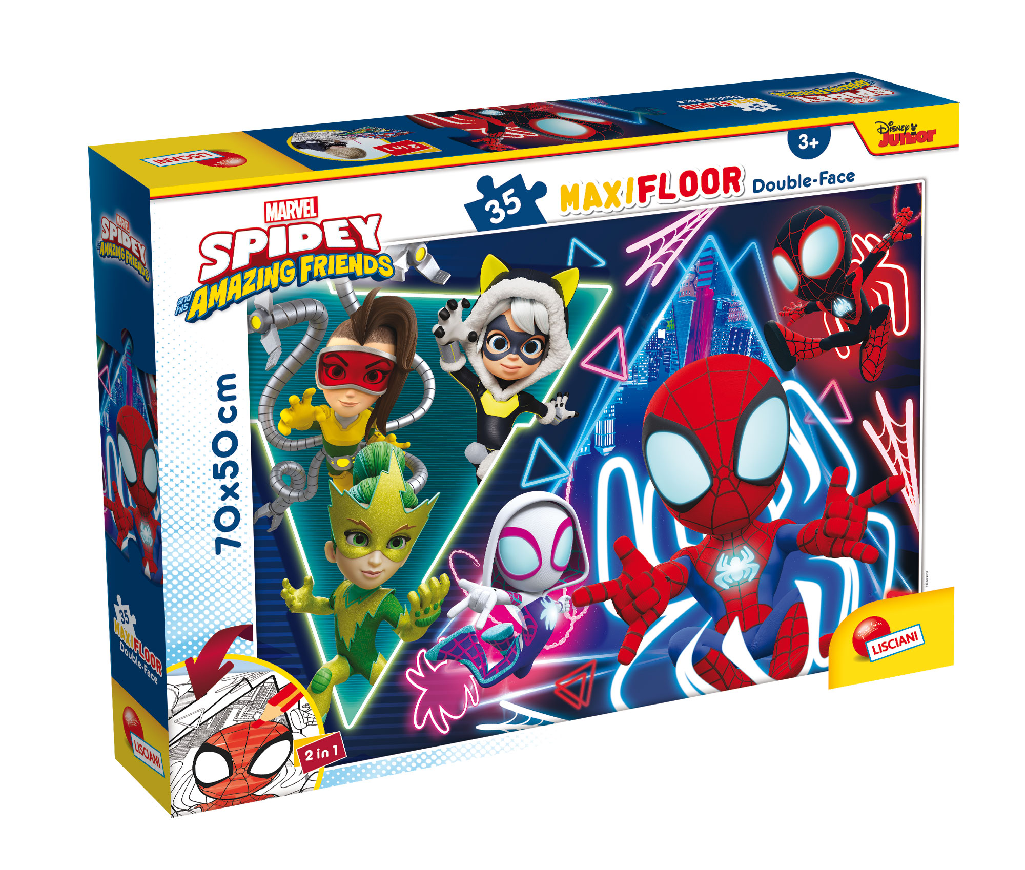 Lisciani Marvel Maxi Floor 35 Spidey puzzle double-face 35 pezzi