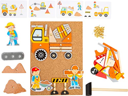 smallfoot 11573 Gioco Martelletto Legno Sughero Cantiere