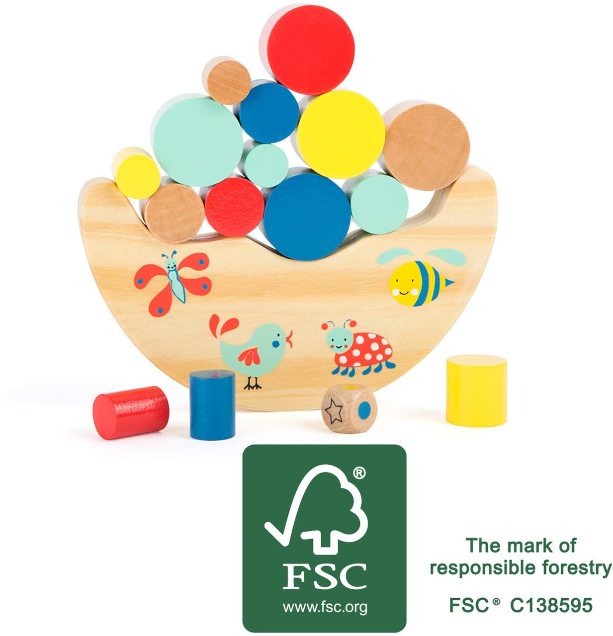 smallfoot Move it! gioco equilibrio legno bambini 3 anni