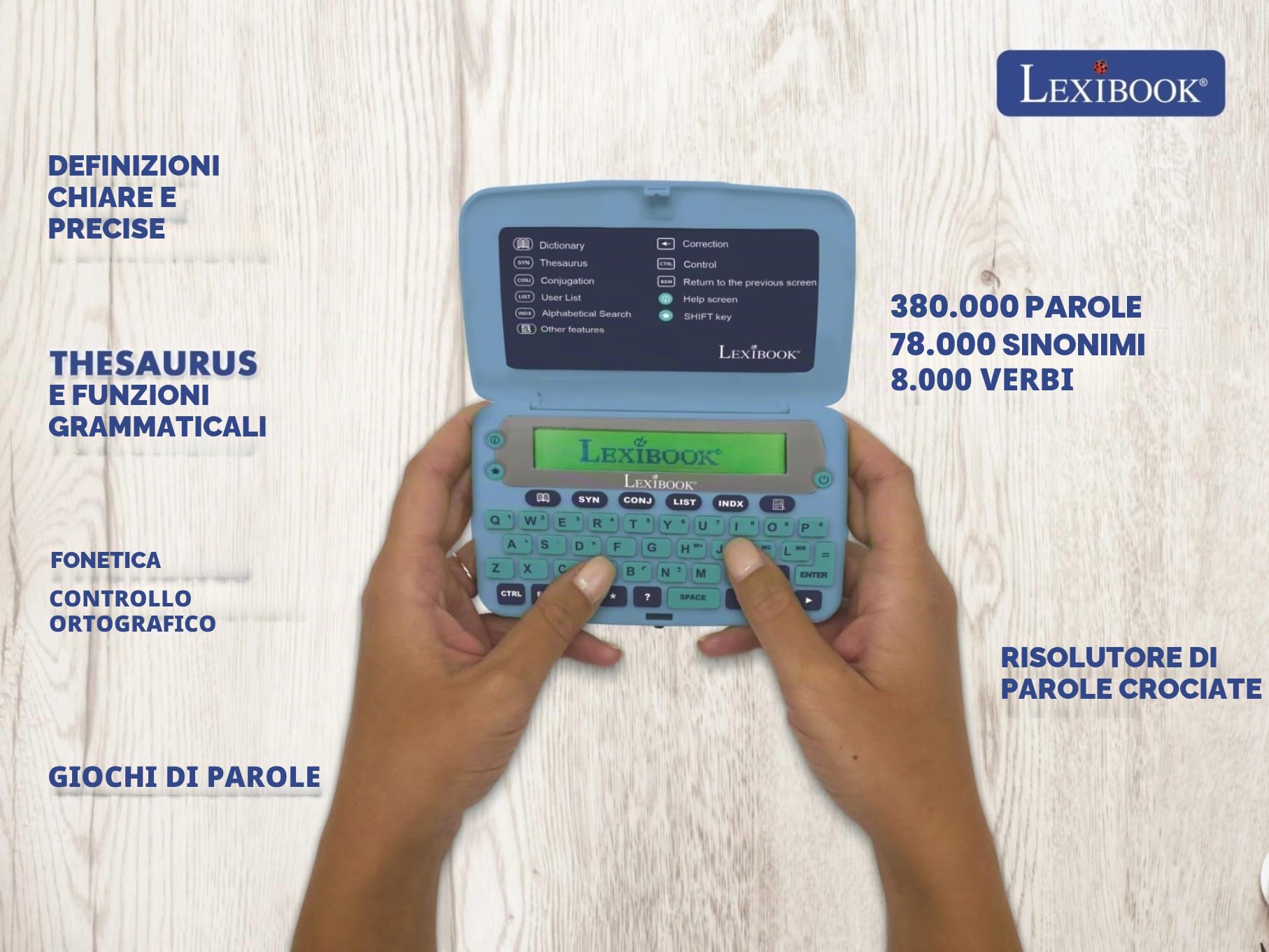 Lexibook D650EN dizionario inglese elettronico blu grigio