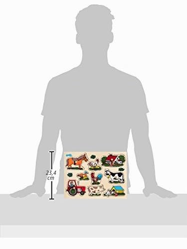 small foot 1767 puzzle fattoria in legno colori