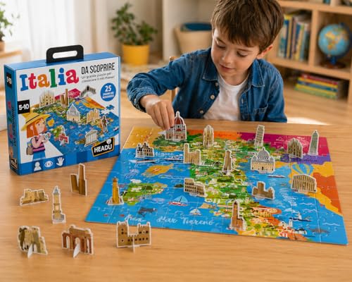 Headu Italia da Scoprire puzzle 108 pezzi 5-10 anni