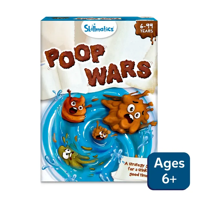 Skillmatics Poop Wars gioco di carte divertente famiglia