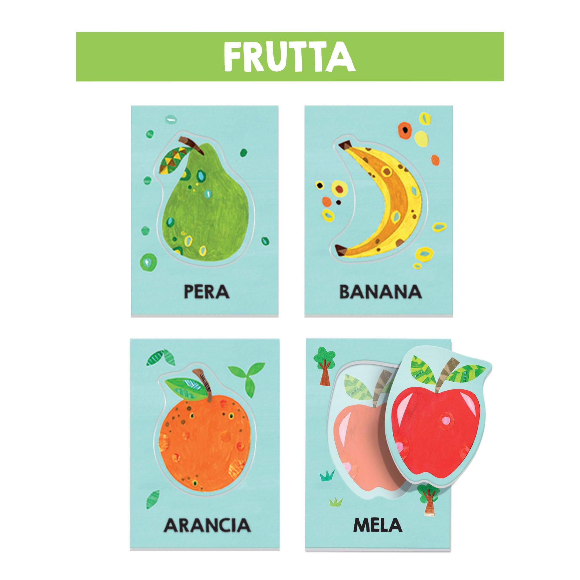 Headu Baby Flashcards Montessori Prime Parole flashcards 1-3 anni