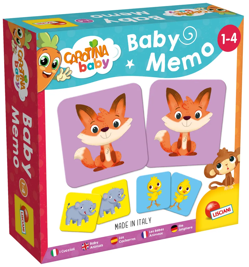 Lisciani Carotina Baby Memo Cuccioli memory per piccoli