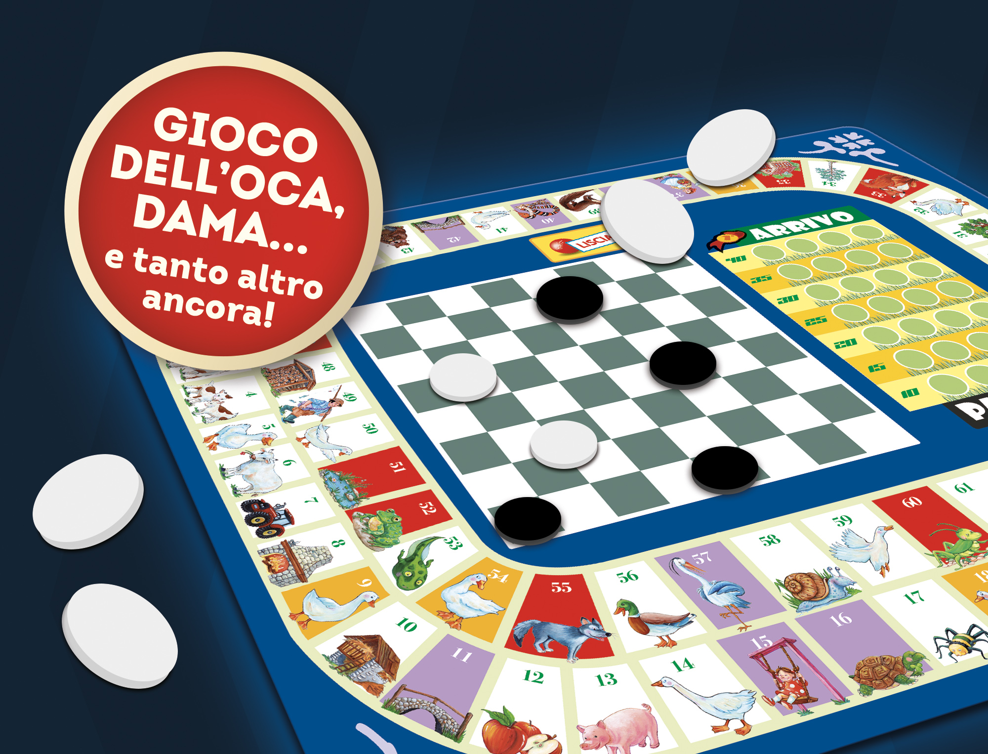 Lisciani Ludoteca Giochi Riuniti Più di 20 giochi scatola famiglia