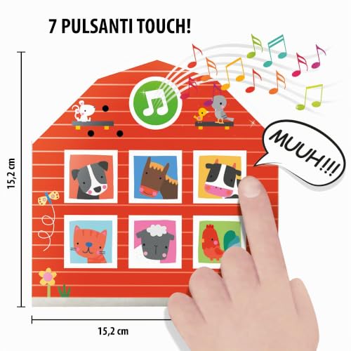 Headu La Mucca Come Fa IT57175 puzzle fattoria sonora 2-4 anni