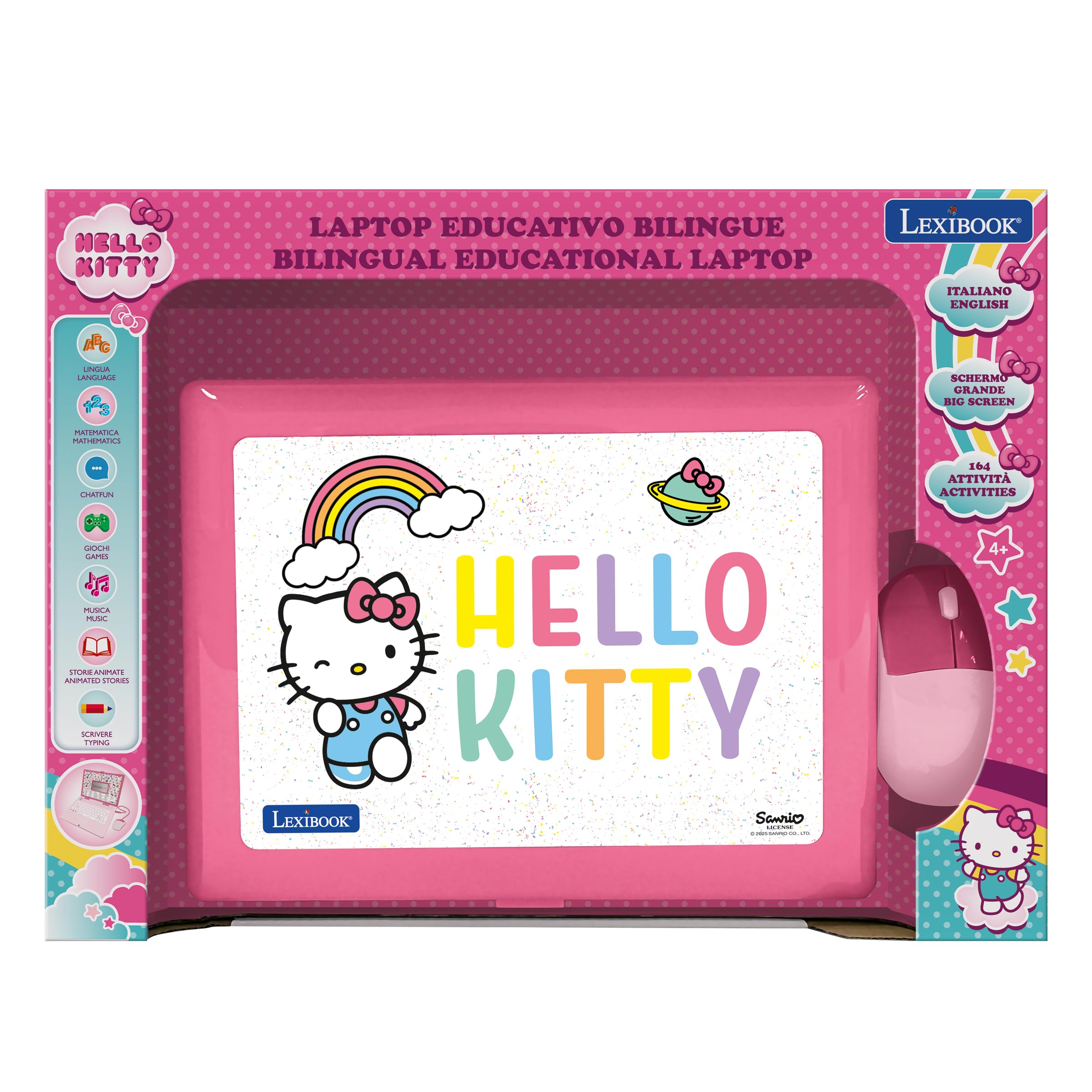 Lexibook Hello Kitty JC598HKi5 laptop educativo inglese-italiano