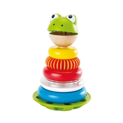 Hape Mr. Ranocchio giocattolo impilabile legno 7 pezzi 12m+