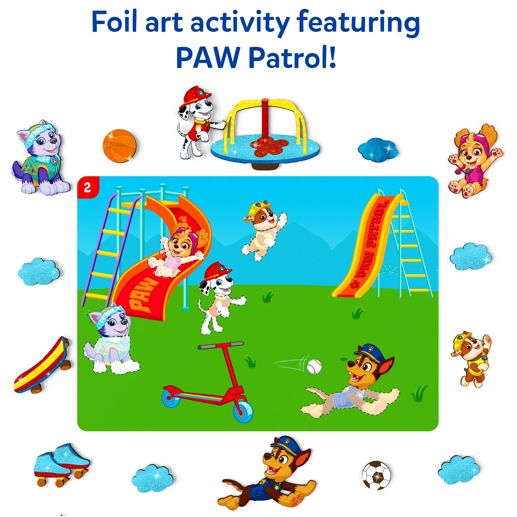 Skillmatics Foil Fun PAW Patrol kit creativo foil 10 scene
