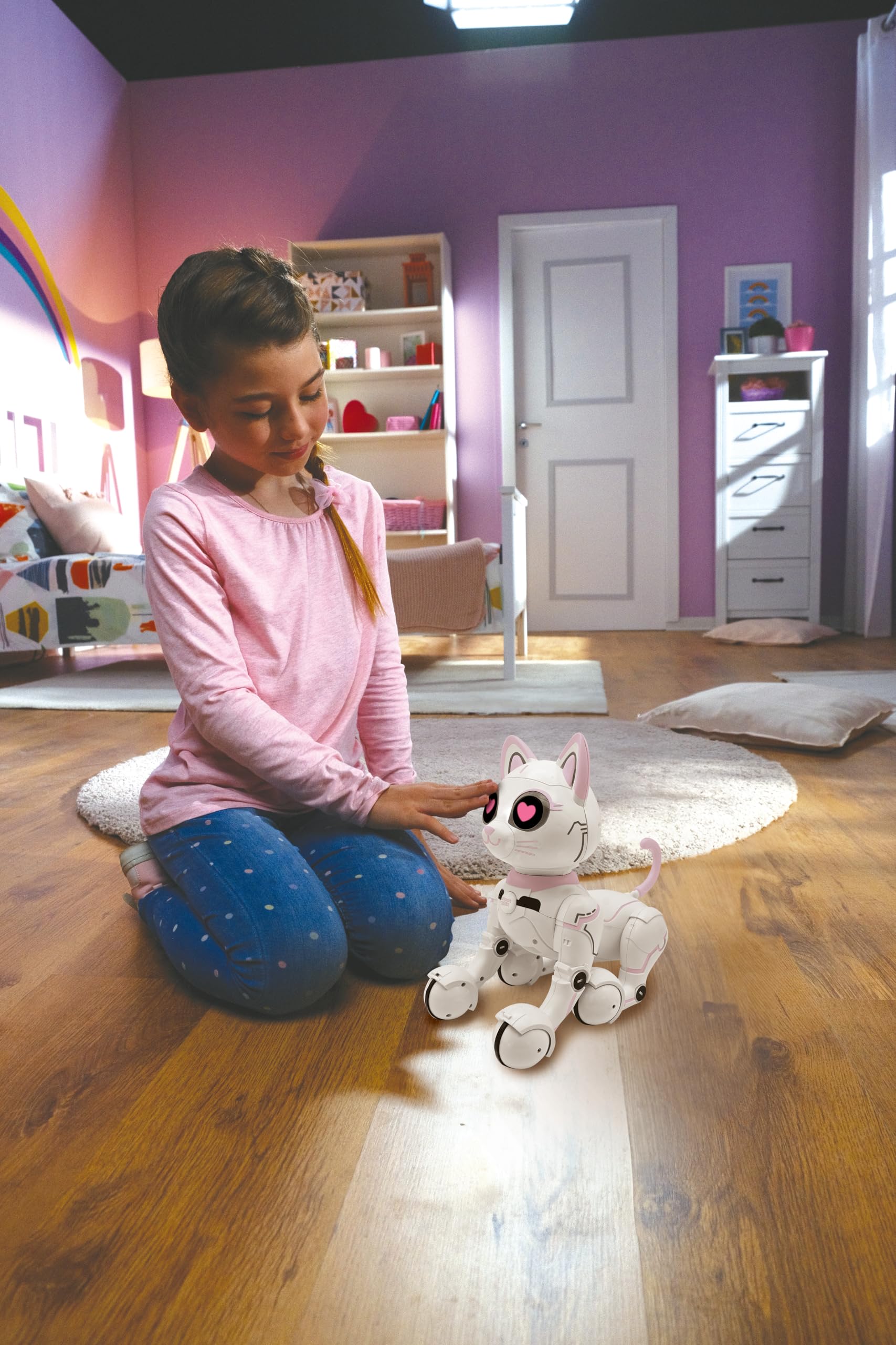 Lexibook Power Kitty KITTY01LXB gatto robot bianco/rosa programmabile