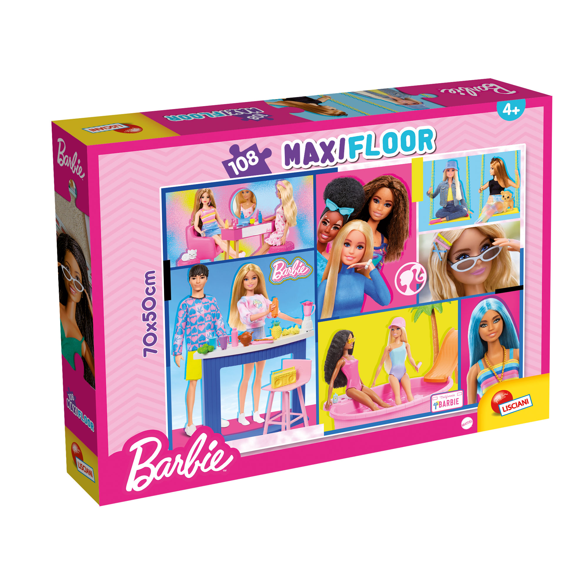 Lisciani Barbie Maxifloor 108 puzzle bambini concentrazione