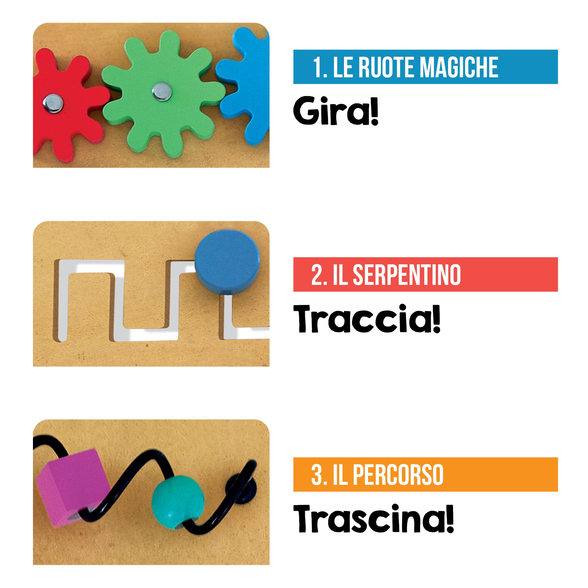 Headu Laboratorio Manine Attive Montessori gioco tattile 1-3 anni