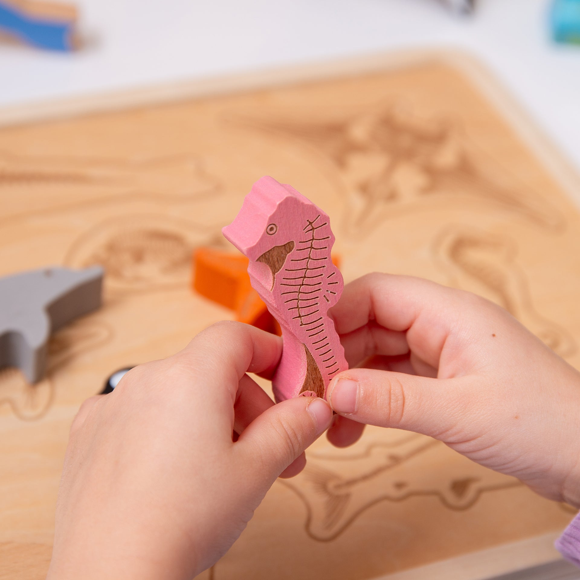 Tickit Ocean Animal Layer puzzle legno 9 animali oceano