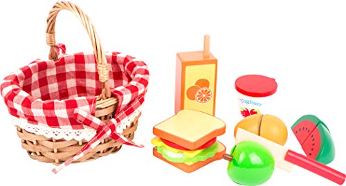 smallfoot cestino picnic gioco alimenti da tagliare 17 pezzi