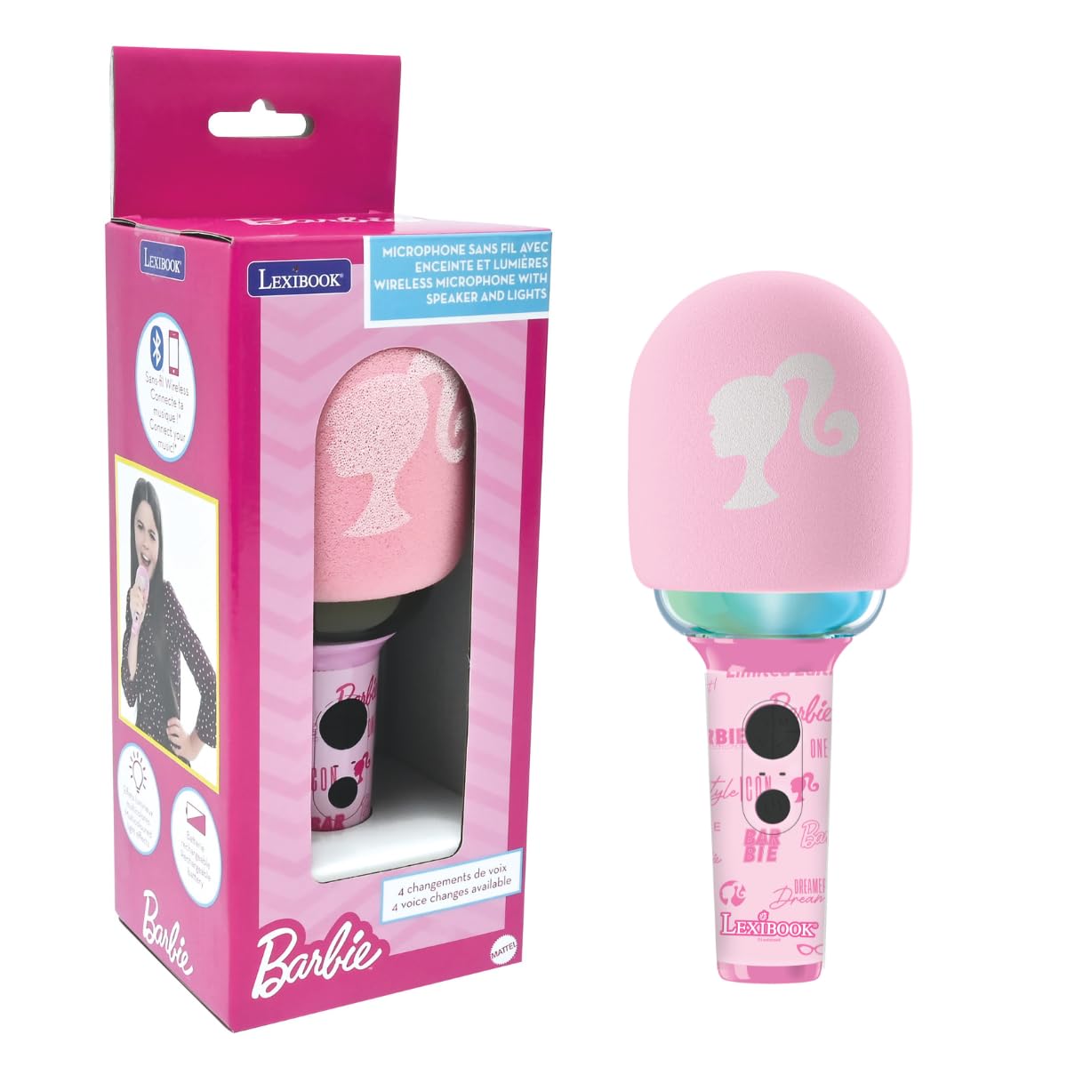 Lexibook Frozen MIC280FZ microfono senza fili con luci