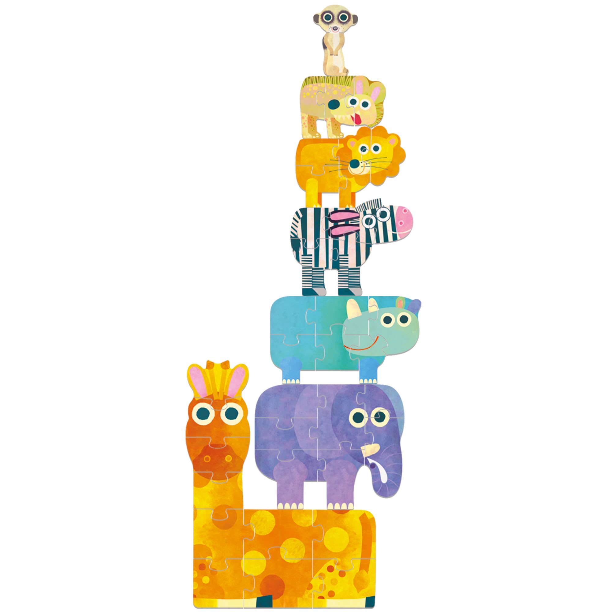 Headu Giant Progressive Savannah puzzle 7 livelli 2+ anni
