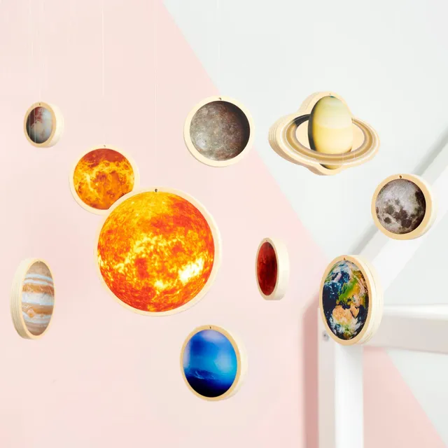 Tickit Wooden Solar System Discs dischi legno sistema solare 11 pezzi