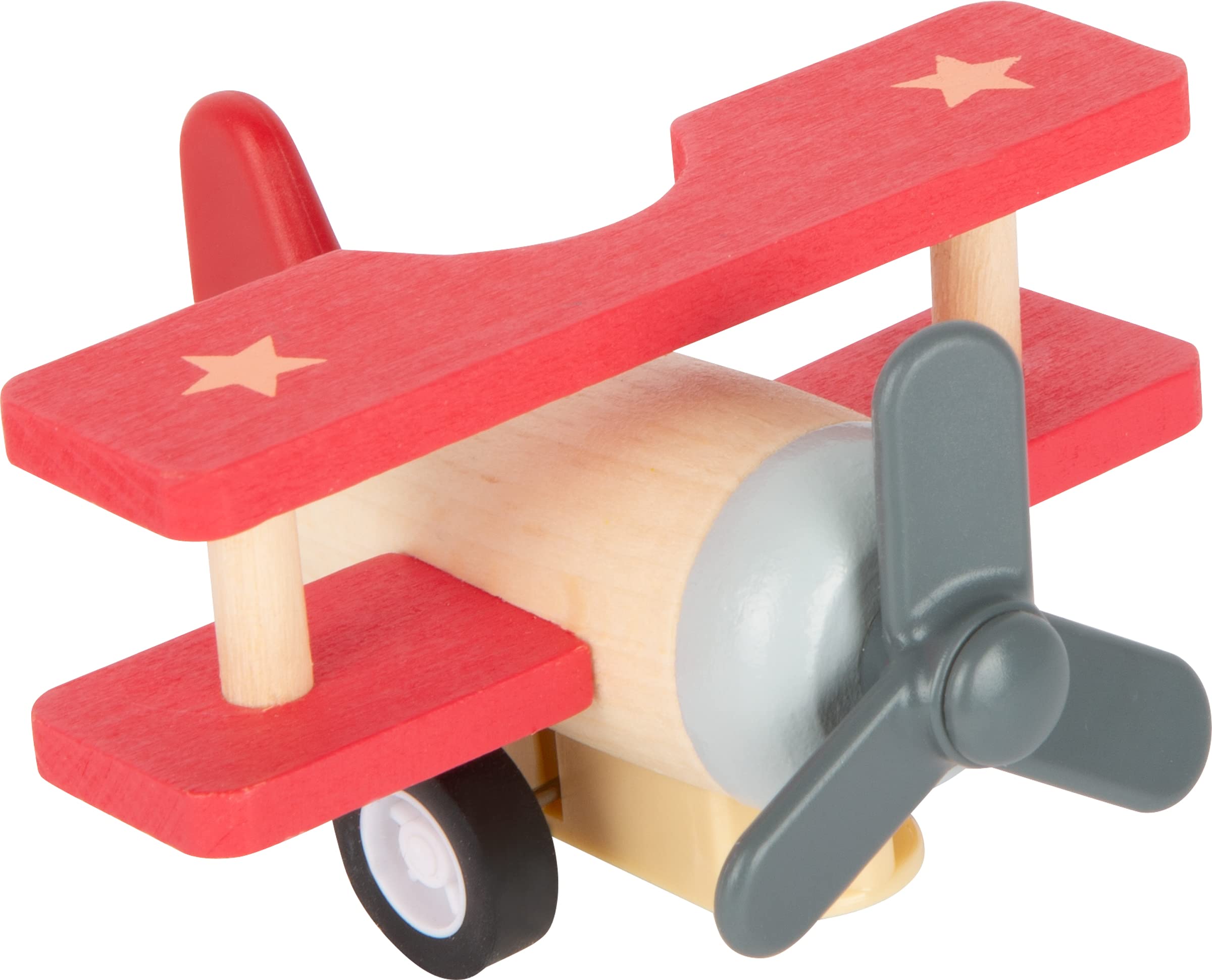 smallfoot 11884 set aerei e missile legno a carica 3 pezzi