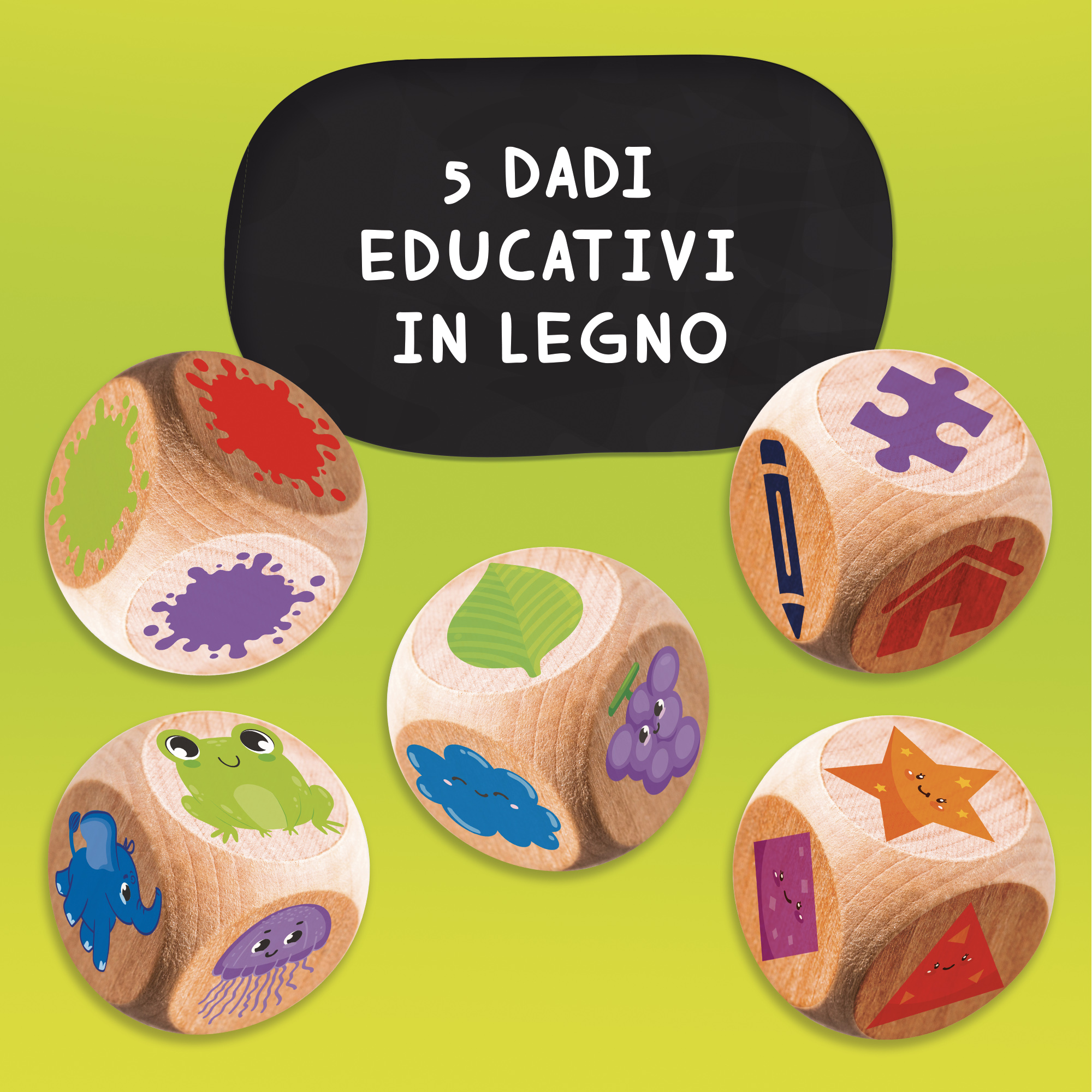 Lisciani Carotina Dadi Educativi logica e memoria gioco